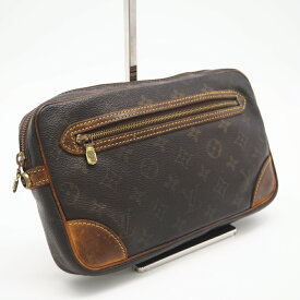 ★3日以内返品可★ LOUIS VUITTON ルイ ヴィトン M51825 モノグラム マルリー ドラゴンヌGM ブラウン セカンドバッグ【中古】