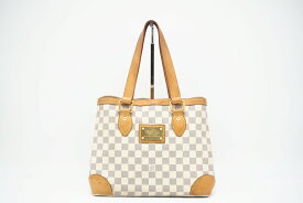 ★3日以内返品可★ LOUIS VUITTON ルイ・ヴィトン アズール ハムステッドPM N51207 ハンドバッグ ホワイト コーティングキャンバス レディース【中古】