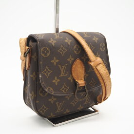 ★3日以内返品可★ LOUIS VUITTON ルイ・ヴィトン モノグラム サンクルーMM M51243 ショルダーバッグ ブラウン コーティングキャンバス レザー レディース【中古】