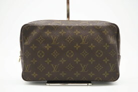 ★3日以内返品可★ LOUIS VUITTON ルイ・ヴィトン モノグラム トゥルーストワレット28 M47522 セカンドバッグ ブラウン コーティングキャンバス レディース【中古】