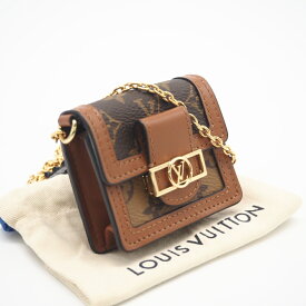 ★3日以内返品可★ 未使用 LOUIS VUITTON ルイ・ヴィトン モノグラム マイクロ ドーフィーヌ M80250 ショルダーバッグ ブラウン・ベージュ レザー レディース【中古】