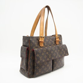 ★3日以内返品可★ LOUIS VUITTON ルイ・ヴィトン モノグラム ミュルティプリ シテ M51162 ハンドバッグ ブラウン コーティングキャンバス レザー レディース【中古】