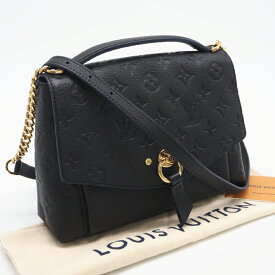 ★3日以内返品可★ 極美品 LOUIS VUITTON ルイ・ヴィトン モノグラム アンプラント ブランシュBB ノワール M43624 ショルダーバッグ ブラック ブルー カーフレザー レディース【中古】