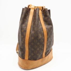 ★3日以内返品可★ LOUIS VUITTON ルイ・ヴィトン モノグラム キャンバス ランドネGM M42244 ショルダーバッグ ブラウン コーティングキャンバス レザー メンズ【中古】