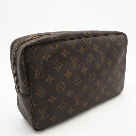 ★3日以内返品可★ LOUIS VUITTON ルイ・ヴィトン モノグラム キャンバス トゥルーストワレット28 M47522 セカンドバッグ ブラウン コーティングキャンバス レザー メンズ【中古】