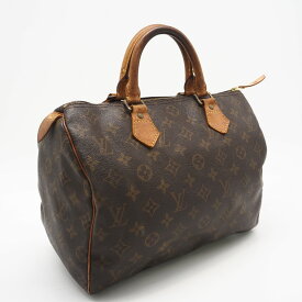 ★3日以内返品可★ LOUIS VUITTON ルイ・ヴィトン モノグラム キャンバス スピーディ30 M41526 ハンドバッグ ブラウン コーティングキャンバス レザー レディース【中古】