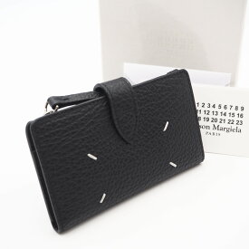 ★3日以内返品可★ 未使用 MAISON MARGIELA メゾンマルジェラ 4ステッチ ジップウォレット SA1VX0019 コインケース ブラック カーフレザー メンズ【中古】