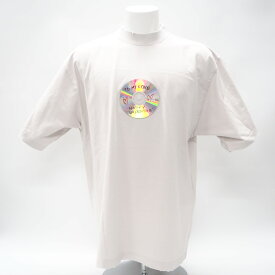 ★3日以内返品可★ 極美品 BALENCIAGA バレンシアガ コットン TO MY LOVE HAPPY VALENTINE T-SHIRT 764235 半袖シャツ ライトグレー コットン メンズ【中古】