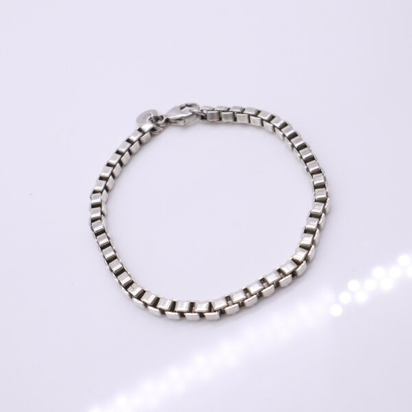 ★3日以内返品可★ 美品 TIFFANY&Co. ティファニー ベネチアン リンク ブレスレット SV925 - ブレスレット シルバー シルバー レディース【中古】