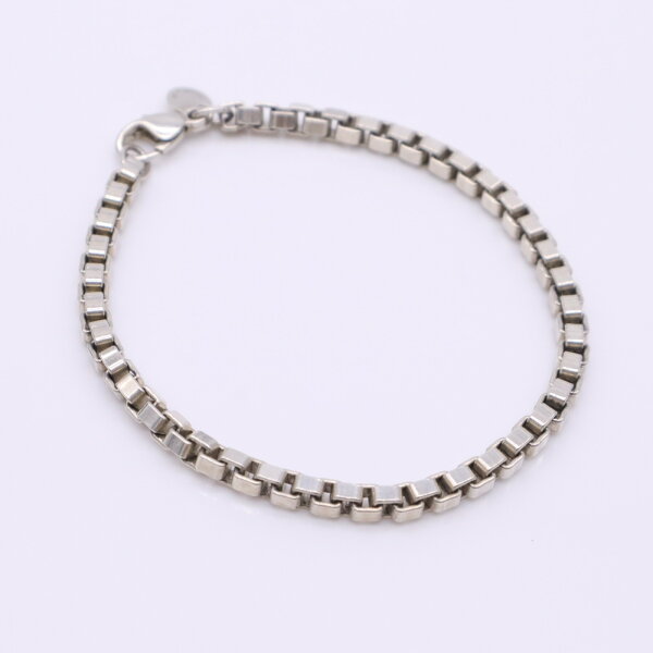 ★3日以内返品可★ 美品 TIFFANY&Co. ティファニー ベネチアン リンク ブレスレット SV925 - ブレスレット シルバー シルバー レディース【中古】