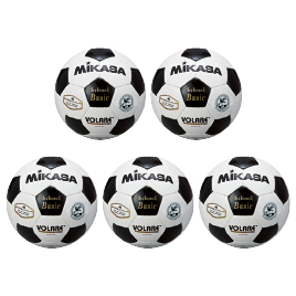 サッカーボール検定球４号 白×黒（５個）【運動用品/サッカーボール】 サッカー