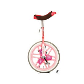 一輪車（エアタイヤ）　18インチ　ピンク【室外遊具/一輪車】