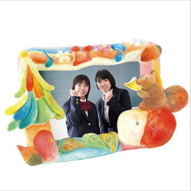 粘土フォトフレーム(プラ製)（彫塑 粘土芯材 粘土細工）