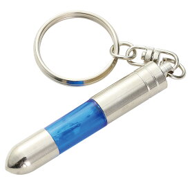 静電気除去キーホルダーブルー（記念品・その他 防犯・防災 車 ドアノブ コンパクト 携帯 放電）
