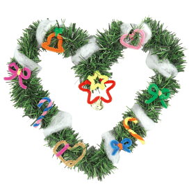 クリスマスリース作り（紙工作・パーツ 工作材料 クリスマス 飾り付け 子供会 手作りキット 工作キット ワークショップ DIY）