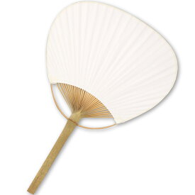 うちわ(白紙貼済) 竹製（デザイン うちわ・団扇・ちょうちん 運動会 踊り用 日本舞踊 団扇 無地）