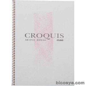 ミューズ クロッキー用紙 B4 SB-9754 レッド(描画材料 クロッキーブック)