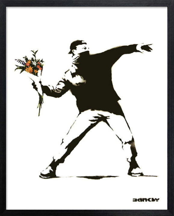 売れ筋商品 アート バンクシー Banksy Molotov Iba 絵画 アートフレーム 風刺画 ストリートアート Supplystudies Com