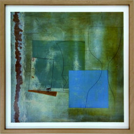 アートフレーム ベン・ニコルソン Ben Nicholson June,1961(green goblet and blue square) ibn-60750 絵画 壁掛け おしゃれ 送料無料