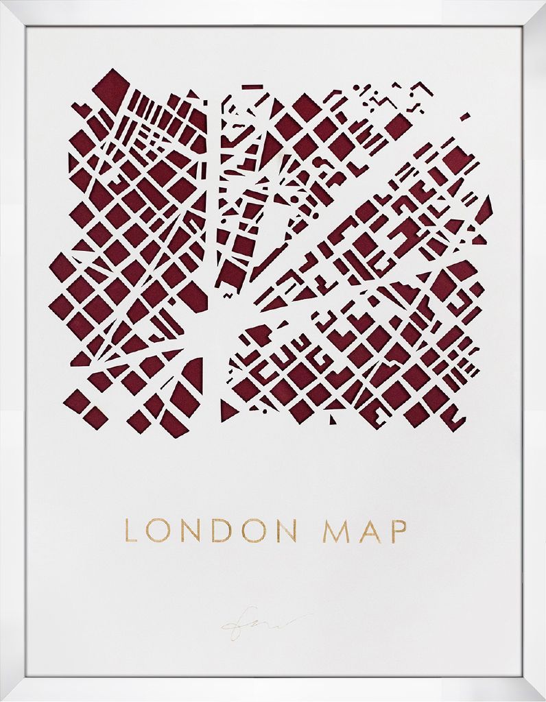 在庫処分セール アートフレーム 3D MAP ART LONDON imp-61123 絵画 壁掛け おしゃれ 送料無料