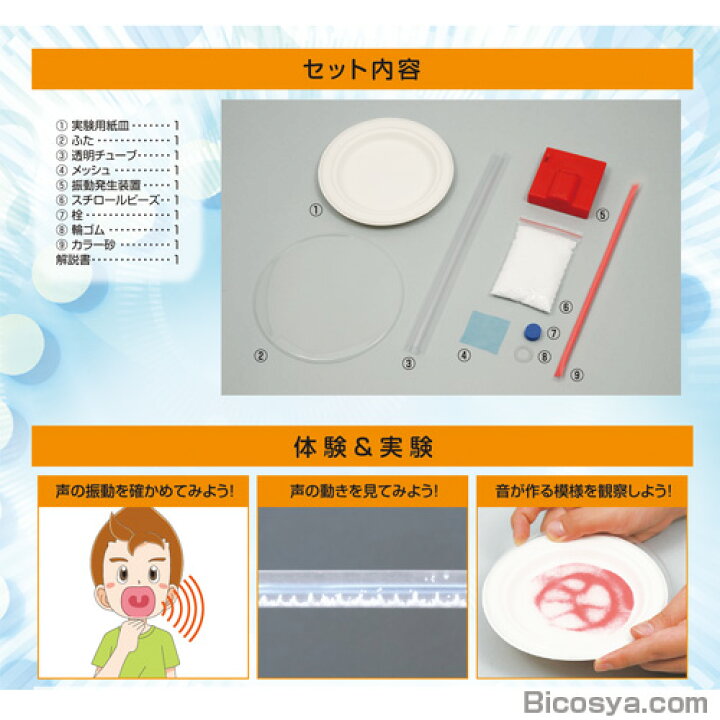 楽天市場 科学シリーズ 見える 音のかたち メール便不可 物理 音の性質 夏休み 実験 自由研究ガイドブック 工作キット セット 小学生 学校教材の専門店 美工社