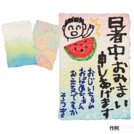 紙すきセット　染め絵の具3色付[メール便不可]（工芸 紙すき 夏休み特集 自由工作キット 工作教室）