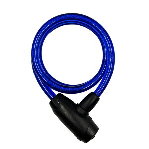 エントリーでP10倍!!24日20:00〜 自転車 ワイヤーロック アサヒサイクル 自転車用 ワイヤー錠 太さ 10mm 長さ 90cm 900mm ディンプル 3本 クリアスモーク クリアブルー