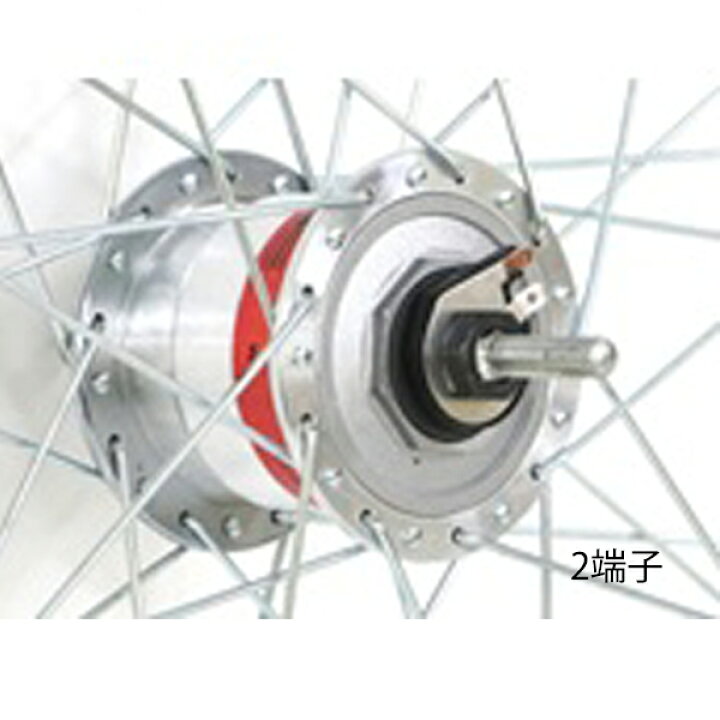 楽天市場】ステンレスリム 27x1-3/8 シマノハブダイナモ J2端子 