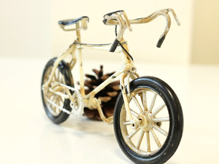 楽天市場】自転車 ロードバイク ミニチュア ノスタルジックデコ 