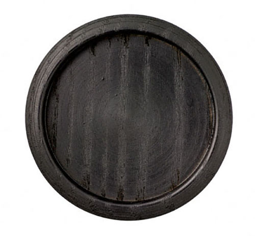50個入 BIDOOR(ビドー) PW-13 木製カラス丸 黒塗装 中(43φ)