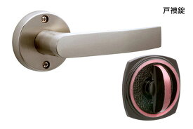 日中製作所 ギアレバー(GIA LEVER 32A) サテンニッケル　戸襖錠 (BS60mm) GIA 32A-T-NI-60