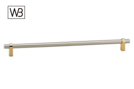 シロクマ HB-77 キャビネハンドル パールニッケル・純金　80mm(ピッチ80)