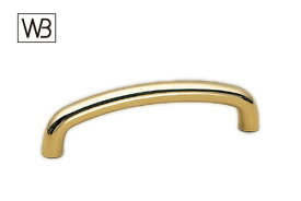 シロクマ HB-70 真チュウC形丸棒ハンドル 金　80mm(ピッチ80)