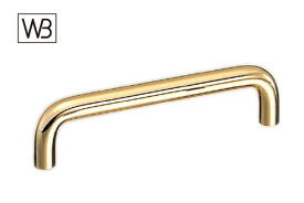 シロクマ HB-59 真チュウ10φ丸棒ハンドル 金　80mm(ピッチ70)