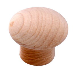 30個入 BIDOOR(ビドー) KW-224 花形ツマミ 白木（生地） 30mm