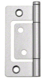 20枚入 BIDOOR(ビドー) BF-160 厚口フラッシュ丁番 シルバー (木ネジ付) 76mm