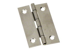 50枚入 BIDOOR(ビドー) BS-61 ステン片背押丁番 ミガキ (木ネジ付) 51mm