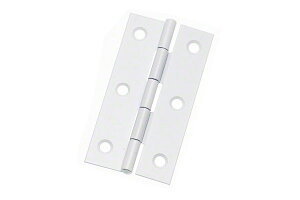 50枚入 BIDOOR(ビドー) BF-60 鉄 片背押丁番 白 (木ネジ付) 64mm