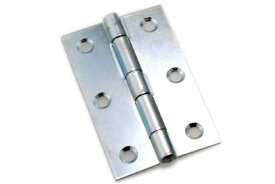 20枚入 PALHARD 鉄厚口蝶番 ユニクロ (ビス無)　76mm