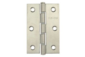 480枚入 フジテックジャパン ステンレス丁番 厚口 ナイロンリング入 HL (木ネジ付) 76mm (コード11135)