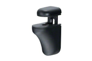 2個入 シロクマ TG-1 棚グリップA形 黒艶消 Sサイズ (対応棚板厚2-21mm)