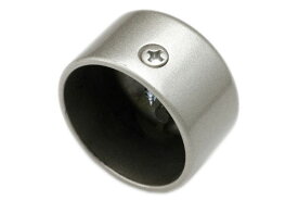 10個入 シロクマ BR-108-シルバー エンドキャップ横穴 38φ