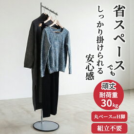 業務用 ポールハンガー 傾斜 S-Class ハンガーラック 丸ベース H脚 組立不要 シンプル 頑丈 スリム 丈夫 パイプハンガー 洋服掛け 伸縮式 衣類収納 キャスターなし 置き型 玄関 来客 省スペース 洋服ラック コート掛け 日本製 スチール製 ハンガー什器 タフグラン