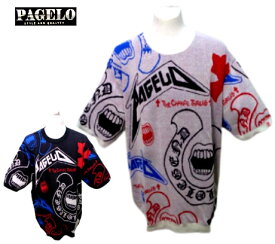 パジェロ 3L メンズ 春夏 2024 50%OFF 半袖セーター 3L サイズ 白・黒 日本製 大きいサイズ サマーセーター COOLMAX ゴルフ キングサイズ 正規品 PAGELO