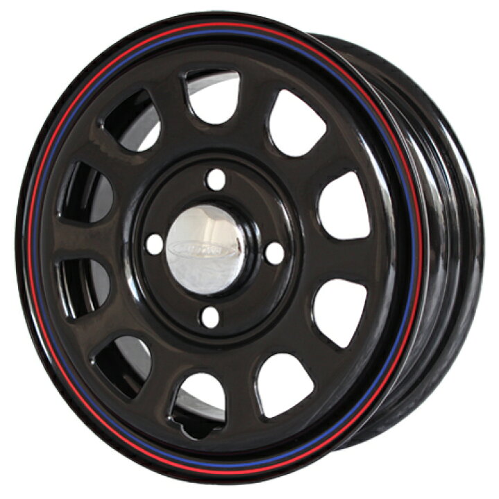 デイトナ G2 マットブラック 12-4.0J 4H100 ＋42 ホイール4本セット 軽 