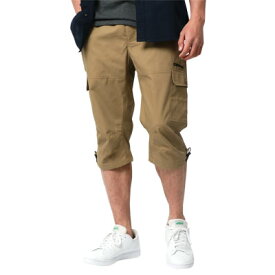 CONVERSE コンバース カーゴパンツ ハーフパンツ メンズ 7分丈 七分丈 クロップドパンツ 涼しい ストレッチ 大きい スポーツ ひざ下 ズボン カジュアル オシャレ ゆったり 大きいサイズ ロゴ ボトム ボトムス 30代 40代 50代 春 夏 秋 黒 M L LL XL 2L 最強配送 RSL