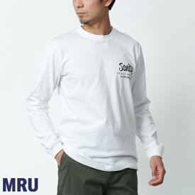 クーポン配布中 Mru エムアールユー Tシャツ メンズ ゆったり 長袖 春服 ブランド バイカー 綿100％ コットン ロングTシャツ ロゴプリント 大きいサイズ おしゃれ アメカジ ルード 30代 40代 50代 春 秋 冬 白 黒 全6色 M L LL XL 2L MRU