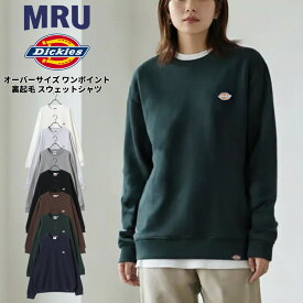 Dickies ディッキーズ トレーナー メンズ レディース ユニセックス 秋冬 長袖 スウェット 無地 裏起毛 ゆったり 大きいサイズ 韓国風 ストリート系 部屋着 おしゃれ ミニ ブランド ロゴ ワッペン ワンポイント 刺繍 大人 30代 40代 50代 春 秋 冬 M L LL XL 2L 最強配送 RSL