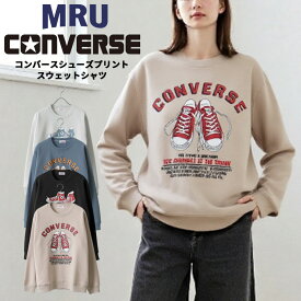 CONVERSE コンバース トレーナー メンズ レディース ユニセックス 秋冬 長袖 スウェット 無地 裏起毛 ゆったり 大きいサイズ 韓国風 ストリート系 部屋着 おしゃれ カジュアル ブランド シューズ ロゴ プリント 大人 30代 40代 50代 春 秋 冬 M L LL XL 2L 最強配送 RSL