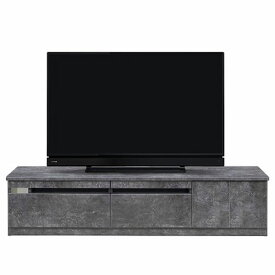 送料無料　150TVボード　セラミック調　2色対応　テレビ台　完成品　リビング収納　テレビ台　180センチ　ダークグレー　大川家具